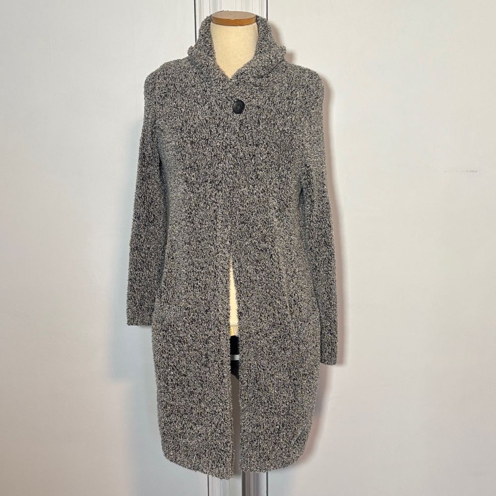 Pure Jill Women's cotton blend Gray Knit long sweater sz XS
